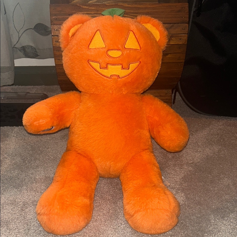 Build-A-Bear Orange Pumpkin Bear Plush